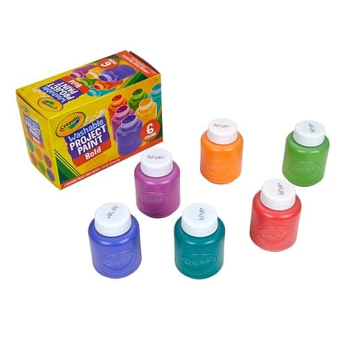 Crayola Washable Kids Paint (6ct), Assorted Bulk Paint Set for Kids, Must Have Preschool Arts & Crafts Supplies, Nontoxic, Learning Activities for Toddlers thumbnail 2