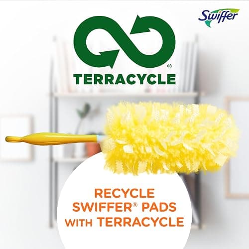 Swiffer Duster Heavy Duty Dusting Kit, Cleaning Supplies, 3 ft Extended Handle, 1 Duster, 12 Refills thumbnail 8