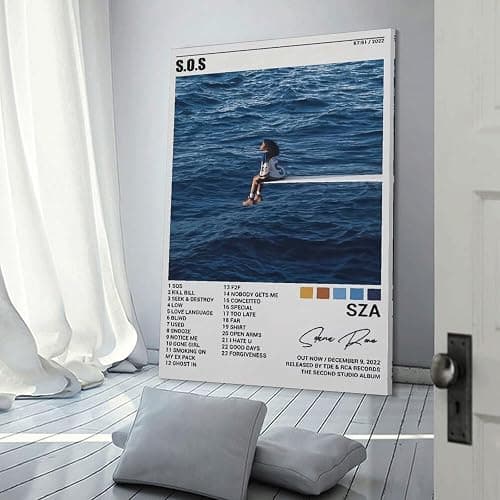 Sza Sos Jenna Ortega Poster Canvas Wall Art Decoration Prints for Living Room Home Bedroom Decor Painting08x12inch(20x30cm) thumbnail 2
