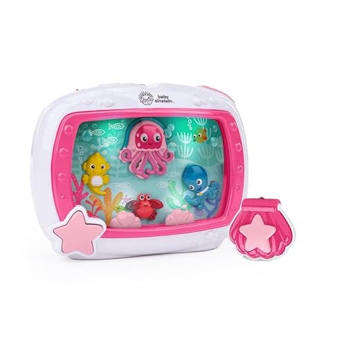 Baby Einstein Sea Dreams Soother Musical Crib Toy and Sound Machine, Pink, Newborn and up - Image 1