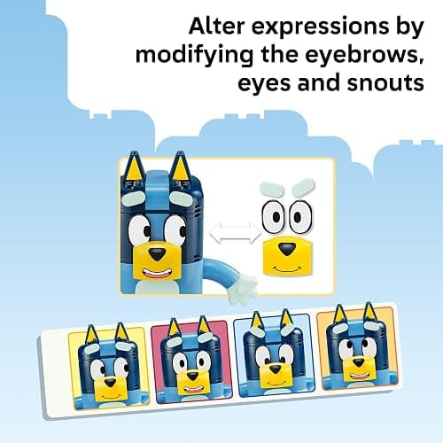 LEGO Bluey Brick-Built Bluey Family - Building Toy for Girls & Boys, Ages 5+ - Figures for Play or Display - Kids Bedroom or Desk Decor - Gift for Birthdays - 11217 thumbnail 6