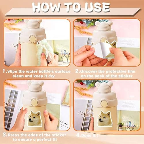 106 Pcs Funny Dog Stickers Cute Dogs Meme Sticker for Adults Teens Funny Animals Vinyl Waterproof Stickes for Water Bottles Laptops Phone Luggage Guitar thumbnail 5