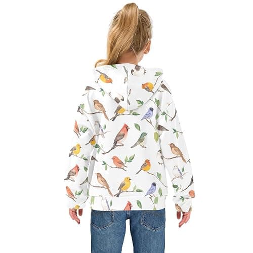 UMIRIKO Spring Birds Toddler Girls Pullover Hoodie Sweatshirt 4-14Y 202b8308 thumbnail 4