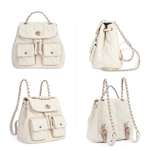 CLUCI Crossbody Bag for Women PU Leather Shoulder Bag, Convertible Small Tabby Backpack Purse for Travel thumbnail 6