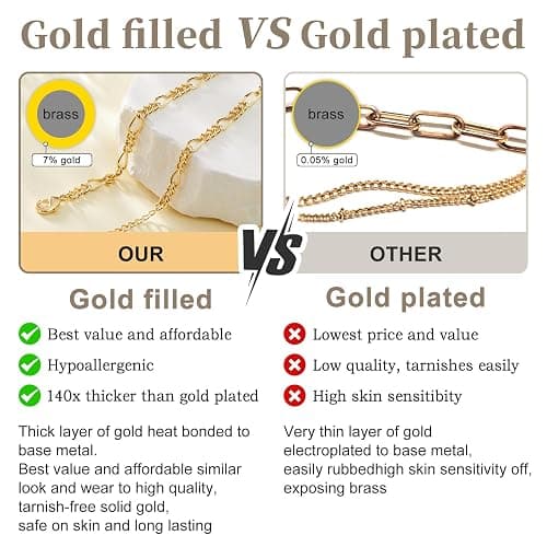 Gold Bracelets for Women,Dainty Bracelets Set for Women Trendy, Gold Bracelets Stack With Beaded, Cuban, Paperclip, Heart, Snake, Rope, Pearl, Cross, Hand Chain, Silver Jewelry Gifts for Women thumbnail 6