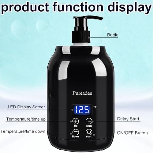 Massage Oil Warmer, Massage Oil Warmer for Massage Therapy, Oil Warmer for Massage for Salon, Barber Shops, Home, with Two Oil Bottle Dispenser thumbnail 5