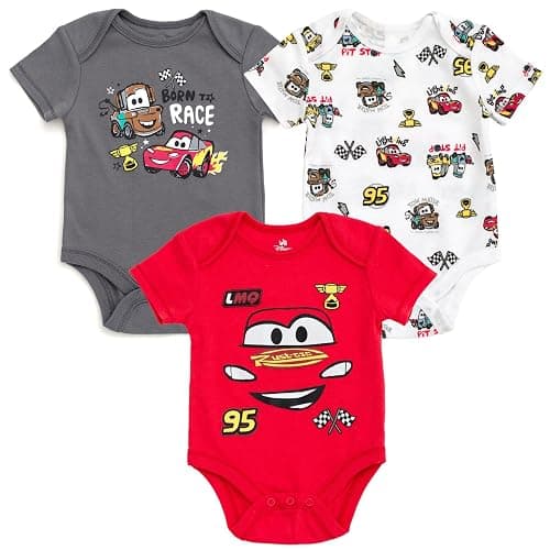 Disney Baby Girls Boys 3 Pack Bodysuits Newborn to Infant Sizes (Newborn - 24 Months) - Image 1