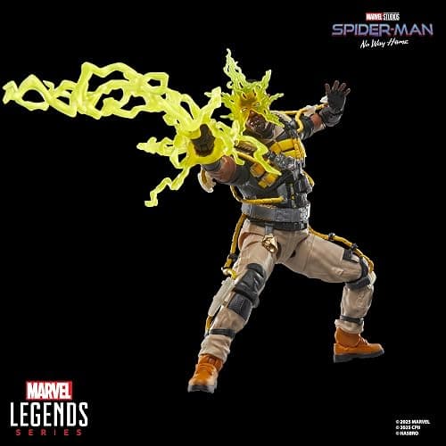 Marvel Legends Series Marvel’s Electro, Spider-Man: No Way Home Collectible 15-cm Action Figure, Blue and Yellow thumbnail 9