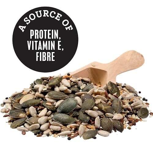 Munchy Seeds Lightly Toasted 7 Seed Mix, Pumpkin Seeds, Sunflower Seeds, Hemp, Chia, Rapeseed, Flaxseeds, Seeds for Baking, Breakfast Cereals & Granola, Mixed Seeds to Eat, Mixed Seeds for Eating 500g thumbnail 3