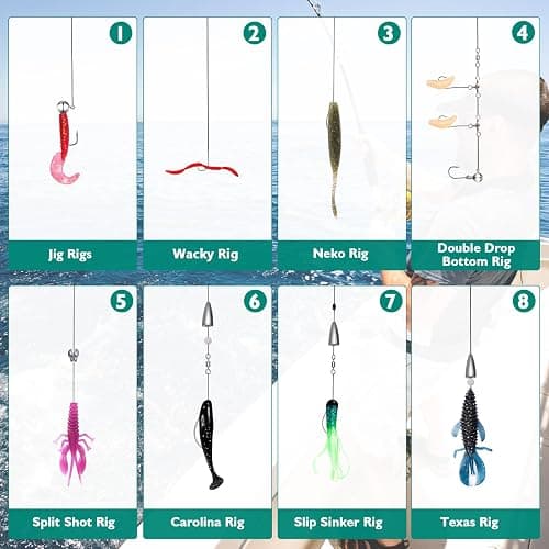 FONMANG Fishing Lures - 2025 New Tackle Box with Tackle Included, Fishing Kit with VIBs, Frogs, Minnows, Soft Baits, Hooks & Weights Accessories, Freshwater Lure Kit for Bass Walleye Trout thumbnail 4