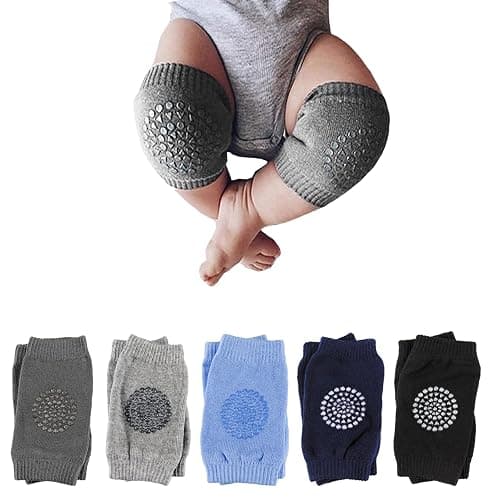 Little World Baby knee Pads for Crawling - 5 Pack Anti Slip Unisex Baby Knee Protectors - Toddler Knee Pads Gift Idea for Baby thumbnail 8