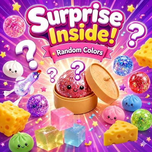 2026 Squishy Advent Calendar, 25 Day Christmas Countdown with Dumpling, Cheese, Glitter Ball & Surprise Squishies, Food-Inspired Collectible Collection, Holiday Gift Box, Mystery Countdown Calendar thumbnail 7