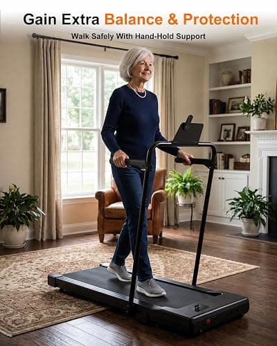 Superun Walking Pad with 6% Incline, Under Desk Treadmill, 3 in 1 Portable Treadmills for Home with Remote Control LED Display, 2.5 HP Quiet Mini Treadmill for Office Home Use, 300 Lbs Capacity thumbnail 2