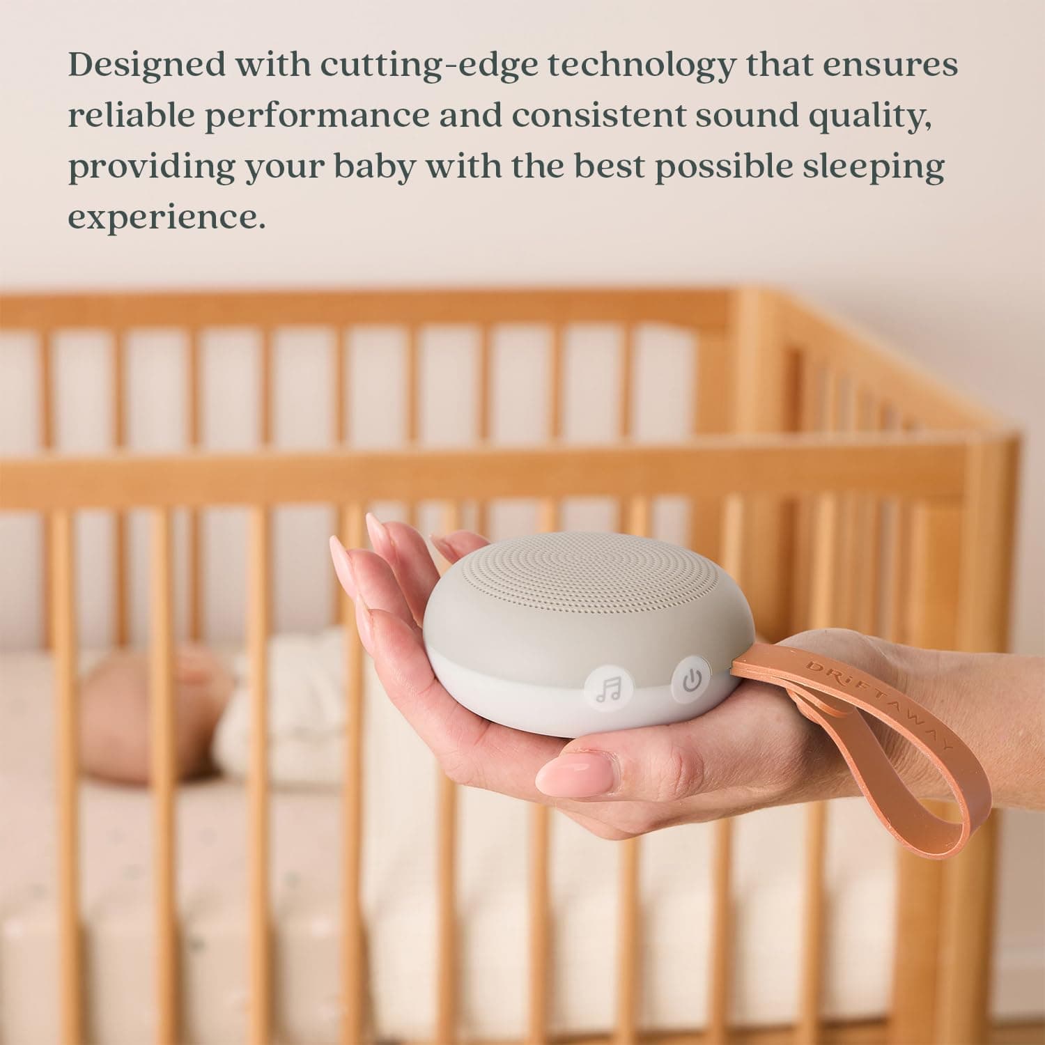 ergoPouch Drift Away Portable White Noise Machine, Taupe – 7 Soothing Sounds, Adjustable LED Light, USB Rechargeable, Up to 48 Hours Battery Life – Promotes Deep, Restorative Sleep for Babies and Adults. thumbnail 6