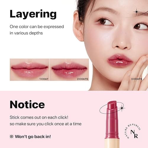 Nature Republic HONEY MELTING LIP (08 DARK CHERRY CHOUX) SOFT LIP STICK, Hydrating Gloss, Moisturizing balms, Sheer tint, Shine & Nude, Glowy Finish, korean make up - 08 DARK CHERRY CHOUX thumbnail 5