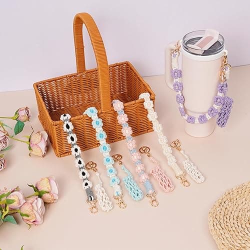 PWMENLK Charms Accessories for Stanley Cup, Versatile Cup Holder with Strap for 14oz, 30oz, 40oz Water Bottle thumbnail 4