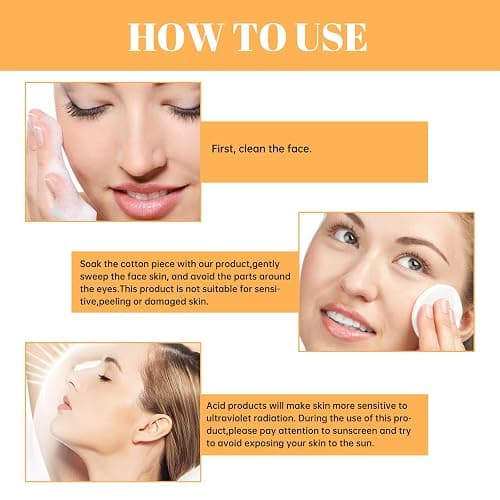 Angozo Glycolic Acid Toner,GlykolsäUre Peeling 7%-Ige -LöSung FüR Hautunreinheiten Und Akne, Toner Suitable for Combination and Oily Skin, Porenbehandlung(100ml) thumbnail 6