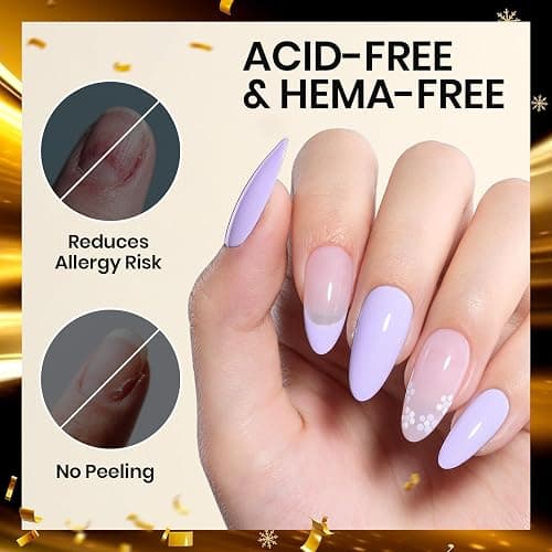Beetles 15ml Protein Nail Prep Dehydrator and Primer Christmas nail Set - 2PCS Hema-Free & Acid Free Nail Bond Protein Prep Kit for Gel Nail Polish Acrylic Nail Supplies thumbnail 4
