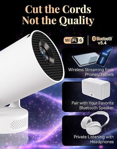 Realm Cast Projector – Realm Cast Projector for Books, Hundreds of Fantasy Ambience Scenes, Projector with Wifi and Bluetooth, 4k HD, Auto Keystone, Low Latency & 180° Rotation for Reading or Gaming thumbnail 6