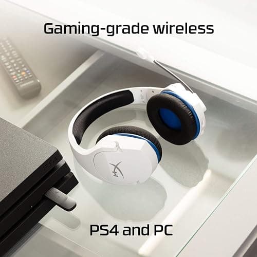 HyperX HHSS1C-KB-WT/G Cloud Stinger Core – Wireless Gaming Headset, for PS4, PS5, PC, Lightweight, Durable Steel Sliders, Noise-Cancelling Microphone - White thumbnail 3