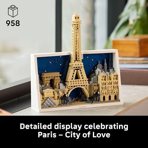 LEGO Architecture Paris – City of Love Building Set for Adults - DIY Office or Bedroom Decor for Women & Men, Ages 18+ - Buildable Frame to Hang or Stand for Display - Gift Idea for Birthdays - 21064 thumbnail 2