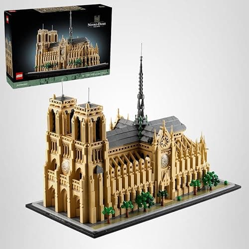 LEGO Architecture Notre-Dame de Paris Replica, Architectural Model Kit, Collectible Building Set for Adults, Build and Display Souvenir, Gift Idea for Lovers of History, Travel and Art, 21061 thumbnail 7