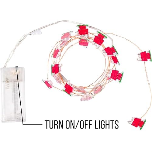 Silver Buffalo Peanuts Snoopy 20ct Decorative String Lights, 7 Feet Long, Warm White LED thumbnail 6