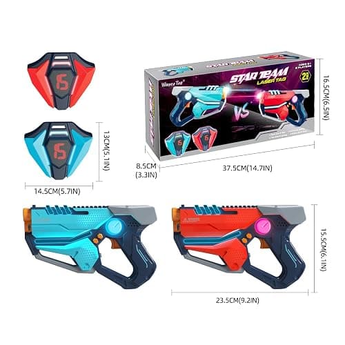 Laser Tag Set of 2, Lazer Tag Game with LED Score Display Vests for Kids,Teens & Adults, Birthday Gift Toys for Kids Ages 8 9 10 11 12+Year Old Boy & Girls thumbnail 2