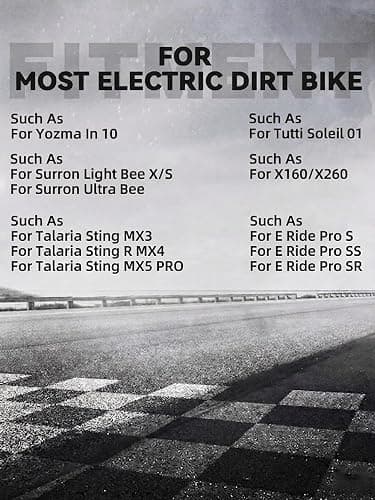 JFG RACING Electric Dirt Bike Universal Front Number Plate,PP Plastic Black | 4 Straps included,flat decal face,for Surron Light Bee X,for Yozma IN10,for Tutti Soleil,for Eskute,for Heybike,for Eride Pro thumbnail 2