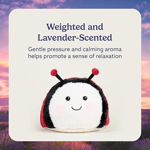warmies Microwavable & Weighted Stuffed Animals, Ladybug - Heated Stuffed Animal Plushie for Warmth & Comfort - Cute Soft Plush Toys for Adults & Children (Boys, Girls, Babies & Toddlers) thumbnail 3