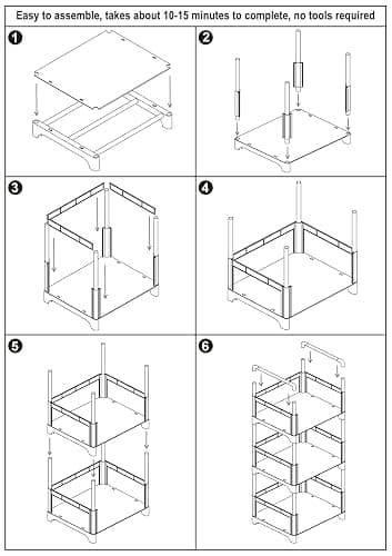 FIDUCIAL HOME 3 Tiers Small Bookshelf Book Shelf White Kids Bookcase Mini Short Book Rack Storage Organizer Easy Assemble, Sturdy thumbnail 6
