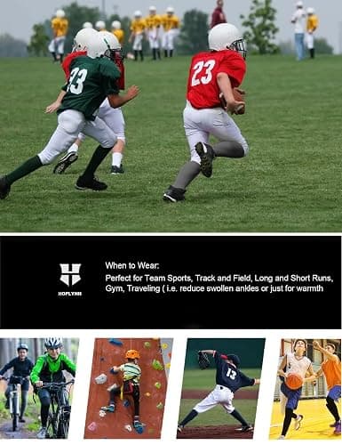 HOPLYNN 4 Pack Youth Boy’s Compression Pants Leggings Tights Athletic Base Layer Under Pants Gear for Football Sports thumbnail 6