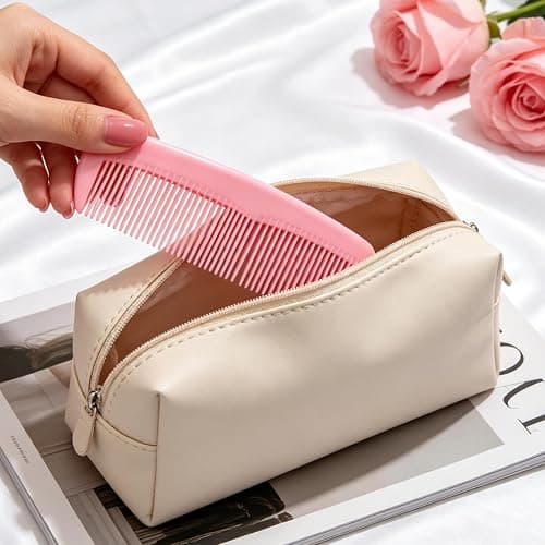 Cute Baby Hair Comb Set for Girls - 8Pcs Tooth Comb & Rat Tail Comb for Toddlers, Kids - Mini Plastic Travel Comb for Detangling, Styling, Parting - Anti-Static for Wet/Dry Hair thumbnail 5