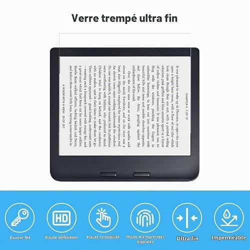 Pour KOBO Libra 2 / KOBO Libra Colour 7.0" Verre Trempé Protecteur 2 Pièces | protecteur offre une dureté de niveau 9H thumbnail 5