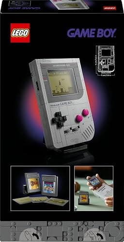 LEGO Game Boy 72046 Model Building Kit, Gamer Gift for Adult Nintendo Fans, Collectible Set, Brick-Built Replica System with Interchangeable Game Paks and Lenticular Screens (421 Pieces) thumbnail 10
