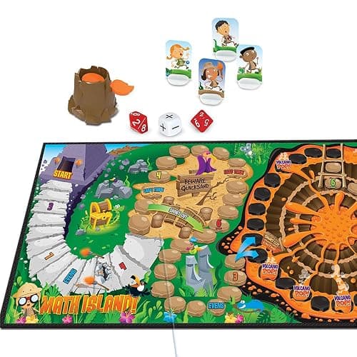 Learning Resources Math Island Addition & Subtraction Game - Math Manipulatives, Educational Board Toys, Classroom Flash Cards , Volcano Toy, STEM Kids, Gifts for Boys And Girls , Montessori - Toys thumbnail 2