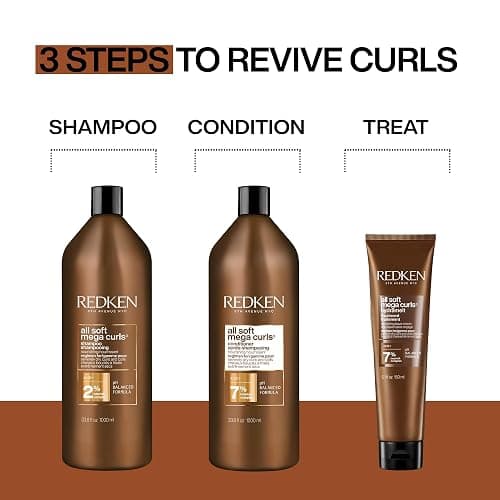 Redken All Soft Mega Curls Shampoo For Extremely Dry Curly & Coily Hair - Nourishes & Softens Severely Dry Hair, Sulfate Free thumbnail 11