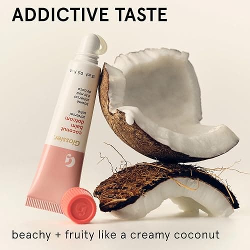 Glossier Balm Dotcom Hydrating Lip Balm - Universal Salve, Up to 12Hr Moisture - Lanolin, Beeswax & Castor Oil for Dry Lips, Cuticles & Skin - Coconut, Clear Untinted, 15ml thumbnail 3