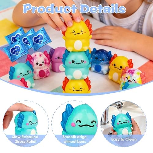Animal Squishy Toys Mystery Bags for Kids, Slow Rising Foam Animal Squishies Blind Bags, Mini Animal Mystery Box Toys, 20 PCS Party Favors for Classroom Prizes (Little Dragon) thumbnail 3