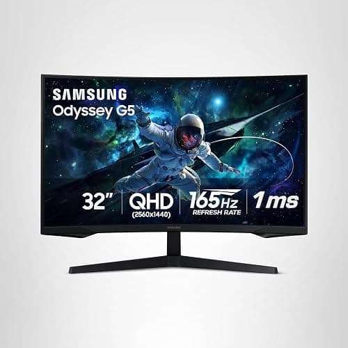 SAMSUNG 32" Odyssey G55C Series QHD 1000R Curved Gaming Monitor, 1ms(MPRT), HDR10, 165Hz, AMD Radeon FreeSync, Eye Care, Glare Free, Sharp Resolution LS32CG550ENXZA thumbnail 13