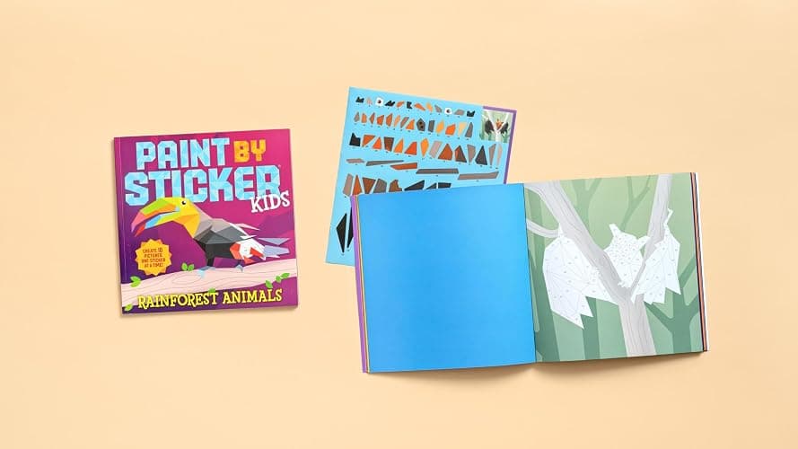 Paint by Sticker Kids: Rainforest Animals thumbnail 9
