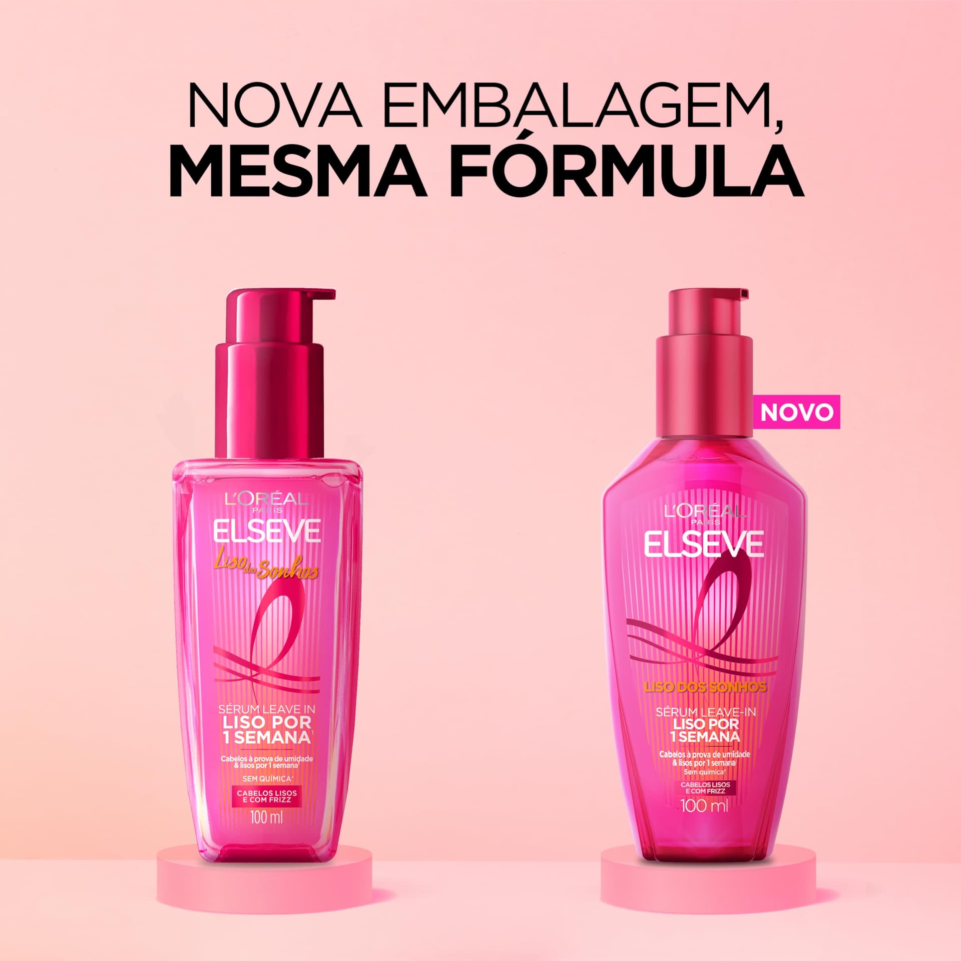 L'Oréal Paris Elseve Liso dos Sonhos, Sérum Leave-in com Tecnologia Ativada por Calor para Efeito Liso por 1 Semana, Antifrizz, Protetor Térmico e Barreira Contra Umidade, 100ml thumbnail 2