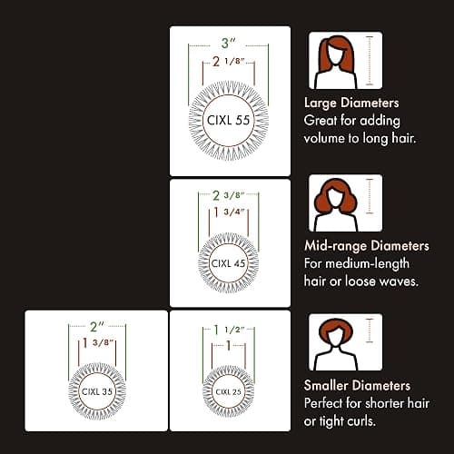 Olivia Garden Ceramic + Ion Speed XL - Extra-Long Round Thermal Hair Brush - Not Electrical - Professional Blowout Brush for Normal to Thick Hair thumbnail 6