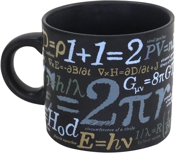 The Unemployed Philosophers Guild Math Mug - Sip Your Coffee While Learning Famous Mathematical Formulas and Equations, Comes in a Fun Gift Box, 14oz thumbnail 7