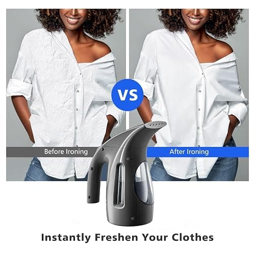 HiLIFE Steamer for Clothes, Portable Handheld Design, 240ml Big Capacity, 700W, Strong Penetrating Steam, Removes Wrinkle, for Home, Office(ONLY FOR 120V)-Black thumbnail 6