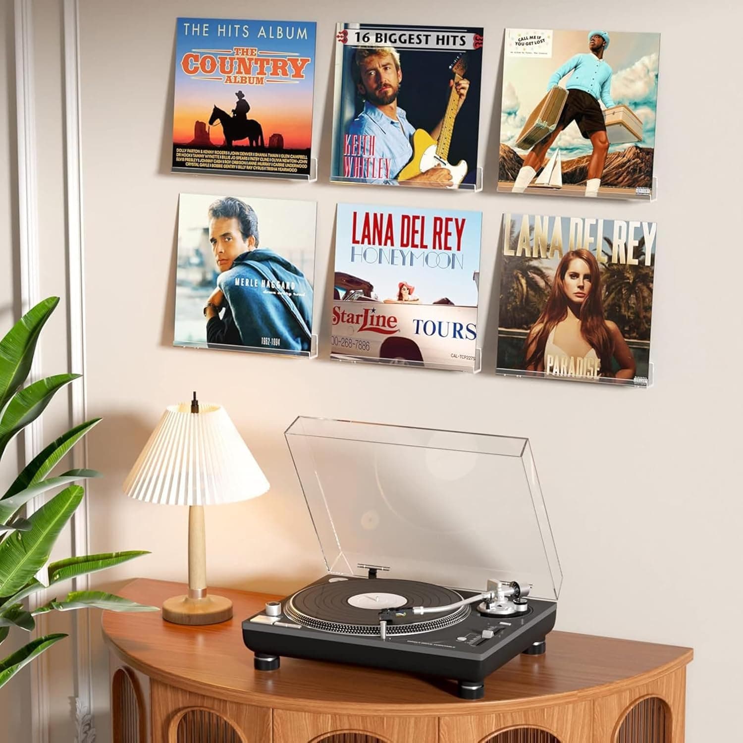 Viymgit 8 Pack Vinyl Record Shelf Wall Mount, 12" Vinyl Holder for Album Record Storage & Display, Clear Acrylic Floating Shelves for Wall Decor, Kids Bookshelf, Magazine Rack, Picture Ledge thumbnail 2