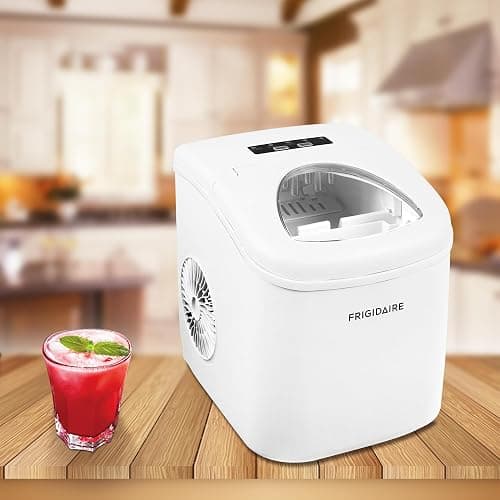 FRIGIDAIRE Portable Compact Ice Maker, Counter Top Ice Making Machine, 26lb per day, White thumbnail 2
