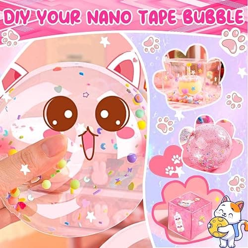 Nano Tape Bubble Kit for Kids, Squishy Maker Making Kit, Birthday for 4 5 6 7 8 9 10 Year Old Girls Girl Grandkids, Kids Toys for Girls 4-6 6-8 8-10 10-12 thumbnail 6