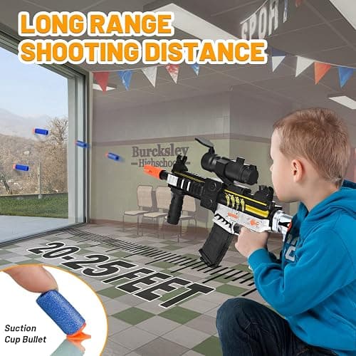 Realistic Toy for Nerf Guns Dart - Electric Sniper Rifle with Scope 120 Soft Bullets 3 Magazine, Automatic Foam Blaster for Boy Age 8-12 Years Old, Indoor Outdoor Present for Adult Kid Holiday thumbnail 4