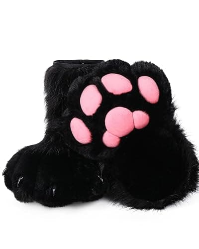 BNLIDES Cosplay Animal Cat Wolf Dog Fox Fursuit Feet Paw Claw Shoes Furry Boots Costume Accessories for Adult - Image 1